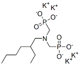 [[[(2-エチルヘキシル)イミノ]ビス(メチレン)]ビスホスホン酸]テトラカリウム 化学構造式