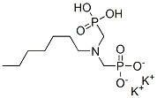 dipotassium dihydrogen [(heptylimino)bis(methylene)]bisphosphonate 结构式