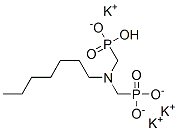 tripotassium hydrogen [(heptylimino)bis(methylene)]bisphosphonate 结构式