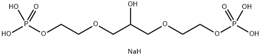 2-hydroxypropane-1,3-diylbis(oxyethylene) bis(dihydrogen phosphate), sodium salt Structure