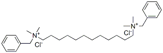 dodecan-1,12-diylbis(benzyldimethylammonium) dichloride  Structure