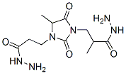 1-[2-(ヒドラジノカルボニル)プロピル]-4-メチル-2,5-ジオキソ-3-イミダゾリジンプロパン酸ヒドラジド 化学構造式