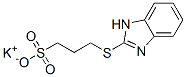 3-(1H-ベンゾイミダゾール-2-イルチオ)-1-プロパンスルホン酸カリウム 化学構造式