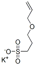 3-(2-プロペニルオキシ)-1-プロパンスルホン酸カリウム 化学構造式