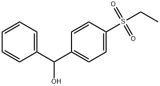 4-(ethylsulphonyl)benzhydryl alcohol Structure