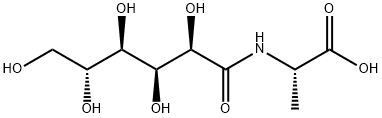 N-(D-グルコース-1-イル)-L-アラニン 化学構造式