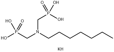 [(ヘプチルイミノ)ビス(メチレン)]ビスホスホン酸/カリウム,(1:x) 化学構造式