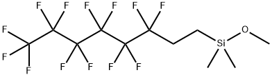 methoxydimethyl(3,3,4,4,5,5,6,6,7,7,8,8,8-tridecafluorooctyl)silane  Structure