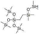 1,1,1,5,5,5-ヘキサメチル-3-[2-(1,1,3,3-テトラメチルプロパンジシロキサン-1-イル)エチル]-3-[(トリメチルシリル)オキシ]ペンタントリシロキサン 化学構造式