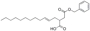4-benzyl hydrogen 2-dodecenylsuccinate Structure