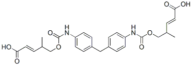 methylenebis[4,1-phenyleneiminocarbonyloxy(methyl-2,1-ethanediyl)] diacrylate Structure