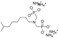 [(isononylimino)bis(methylene)]bisphosphonic acid, ammonium salt Struktur