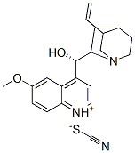 (9S)-9-hydroxy-6'-methoxycinchonanium thiocyanate Structure
