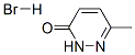 6-甲基-3-哒嗪酮氢溴酸盐 结构式