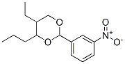 5-ethyl-2-(3-nitrophenyl)-4-propyl-1,3-dioxane Struktur