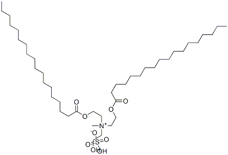 (2-hydroxyethyl)methylbis[2-[(1-oxooctadecyl)oxy]ethyl]ammonium hydrogen sulphate 结构式