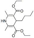 diethyl 4-butyl-1,4-dihydro-2,6-dimethylpyridine-3,5-dicarboxylate Structure