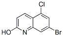 7-bromo-5-chloroquinolin-ol Structure