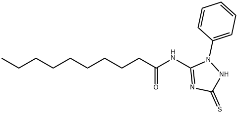 N-(2,5-dihydro-2-phenyl-5-thioxo-1H-1,2,4-triazol-3-yl)decan-1-amide|