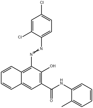 4-[(2,4-dichlorophenyl)azo]-3-hydroxy-N-(2-methylphenyl)naphthalene-2-carboxamide Structure