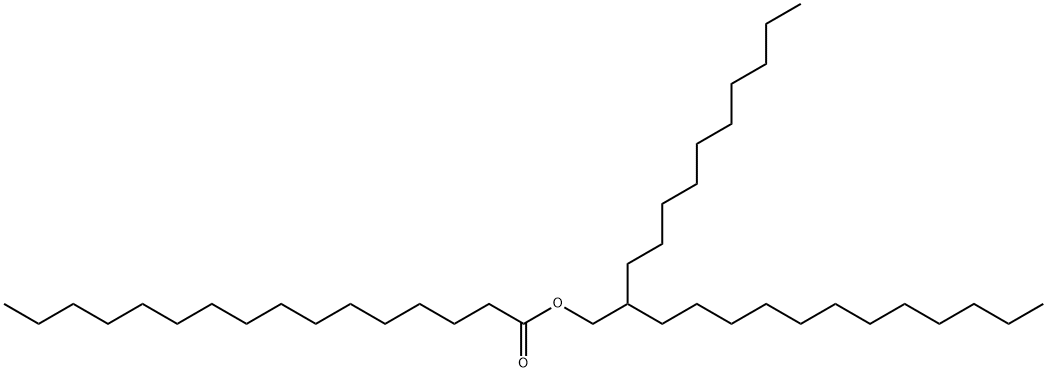 2-decyltetradecyl palmitate Struktur