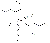 ethyltris(2-ethylhexyl)ammonium chloride 结构式
