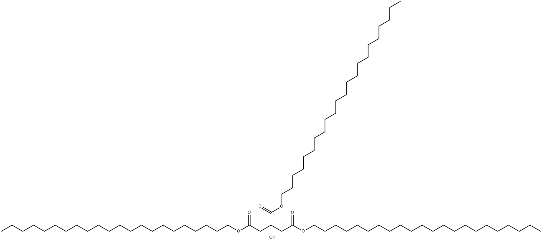 2-ヒドロキシ-1,2,3-プロパントリカルボン酸トリドコシル 化学構造式