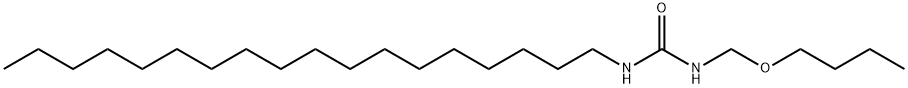 N-丁氧基甲基-N'-十八(烷)基脲 结构式