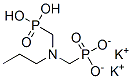 dipotassium dihydrogen [(propylimino)bis(methylene)]diphosphonate 结构式