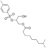 3-hydroxy-2-[[(4-methylphenyl)sulphonyl]oxy]propyl tert-decanoate Struktur