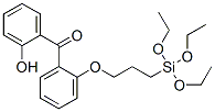 2-hydroxyphenyl [3-(triethoxysilyl)propoxy]phenyl ketone Struktur