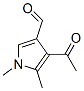 1H-Pyrrole-3-carboxaldehyde, 4-acetyl-1,5-dimethyl- (9CI) Struktur