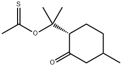 3-オキソ-p-メンタン-8-チオールアセタート 化学構造式