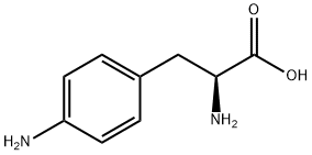 4-氨基-L-苯丙氨酸, 943-80-6, 结构式