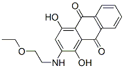 2-[(2-ethoxyethyl)amino]-1,4-dihydroxyanthraquinone Structure