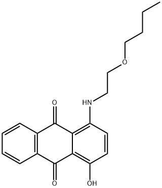 1-[(2-butoxyethyl)amino]-4-hydroxyanthraquinone Structure