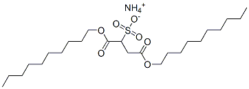 ammonium 1,4-didecyl sulphonatosuccinate Structure