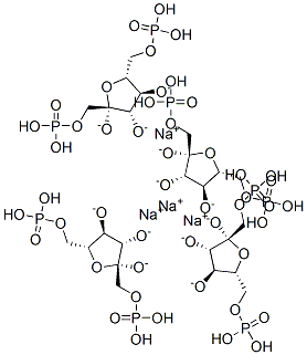 β-D-フルクトフラノース1,6-ビス(りん酸ジナトリウム) 化学構造式