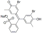 sodium 2-[(3-bromo-4-hydroxy-5-methylphenyl)(3-bromo-5-methyl-4-oxocyclohexa-2,5-dien-1-ylidene)methyl]benzenesulphonate Structure