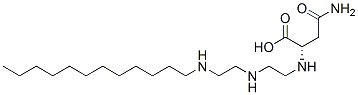 N2-[2-[[2-(dodecylamino)ethyl]amino]ethyl]-L-asparagine Structure