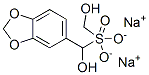 sodium (1,3-benzodioxol-5-yl)dihydroxymethyl monosulphite  Structure