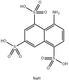 8-アミノ-1,3,5-ナフタレントリスルホン酸/ナトリウム,(1:x) 化学構造式