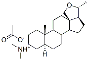 [(5alpha)-18,20(R)-epoxypregnan-3beta-yl]dimethylammonium acetate Structure