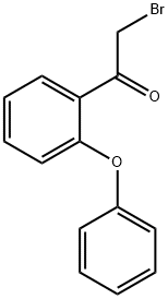 2-ブロモ-1-(2-フェノキシフェニル)エタノン 化学構造式