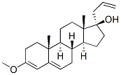3-メトキシ-17α-(2-プロペニル)アンドロスタ-3,5-ジエン-17β-オール 化学構造式