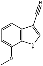 1H-Indole-3-carbonitrile, 7-Methoxy- Structure