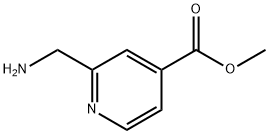 2-(氨甲基)吡啶-4-甲酸甲酯盐酸盐 结构式