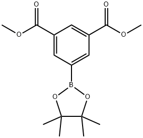 5-(4,4,5,5-テトラメチル-1,3,2-ジオキサボロラン-2-イル)イソフタル酸ジメチル 化学構造式