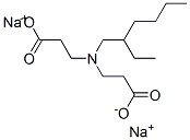 sodium N-(2-carboxyethyl)-N-(2-ethylhexyl)-beta-alaninate Structure