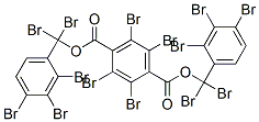 bis(pentabromobenzyl) tetrabromoterephthalate Struktur